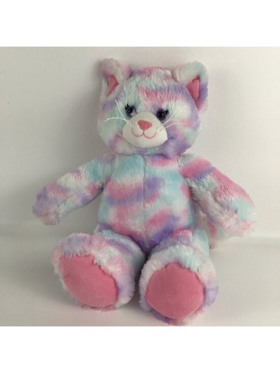Build-A-Bear Workshop Other - Build A Bear Pastel Swirl Sherbet Kitty Cat 14" Plush Stuffed Animal Toy BAB